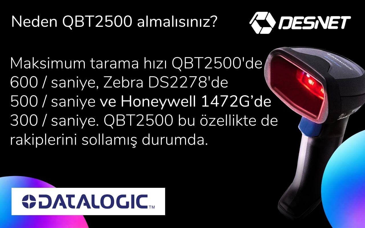 Datalogic QBT2500 Neden Almalısınız? Kıyaslama / Comparison